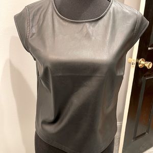 Sincerely Jules Faux Leather Top